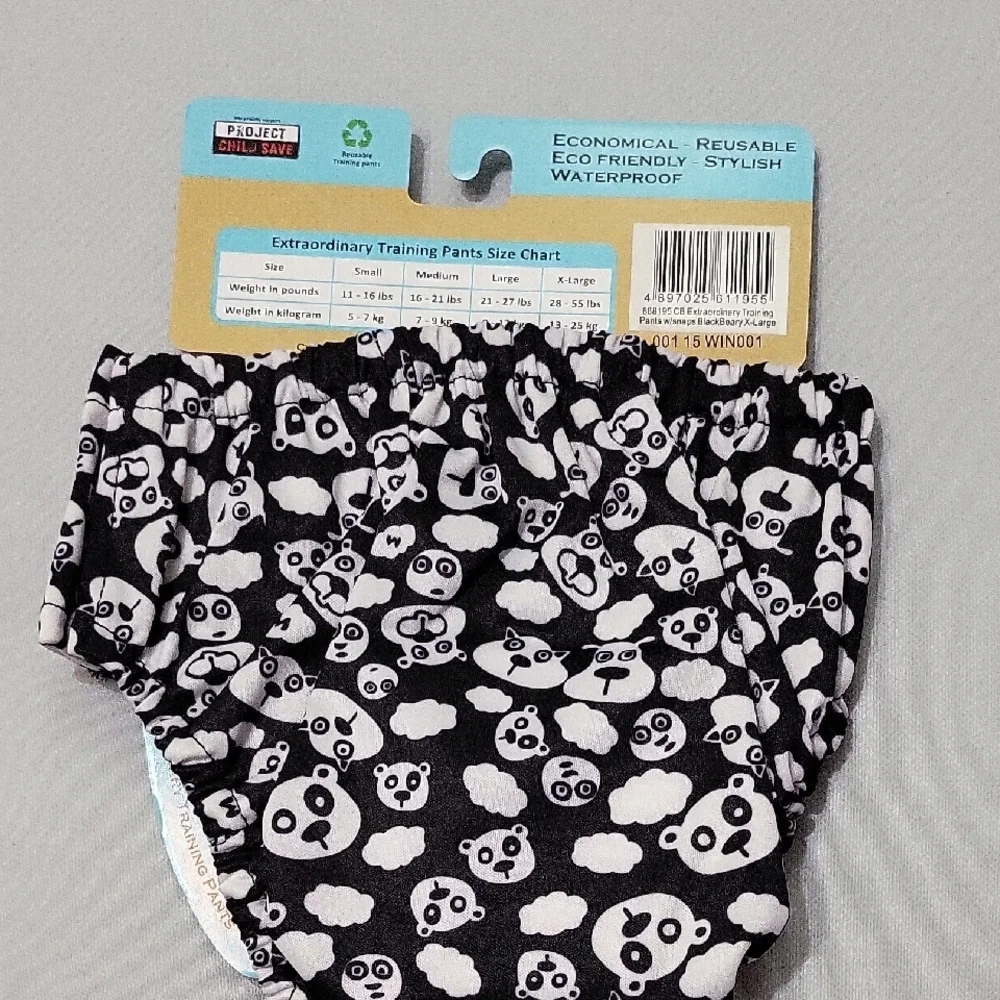 Charlie Banana Panda Print Diaper Cover